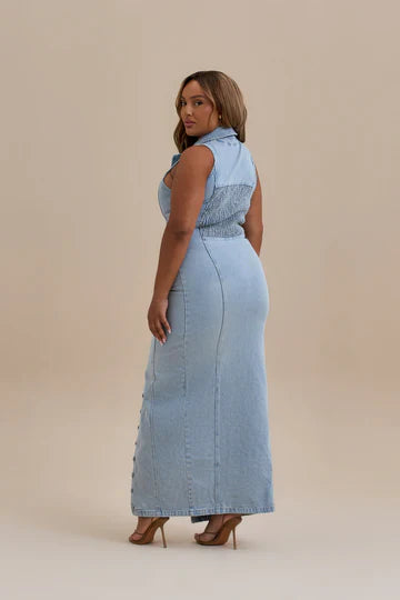 Windsor Denim Maxi Dress