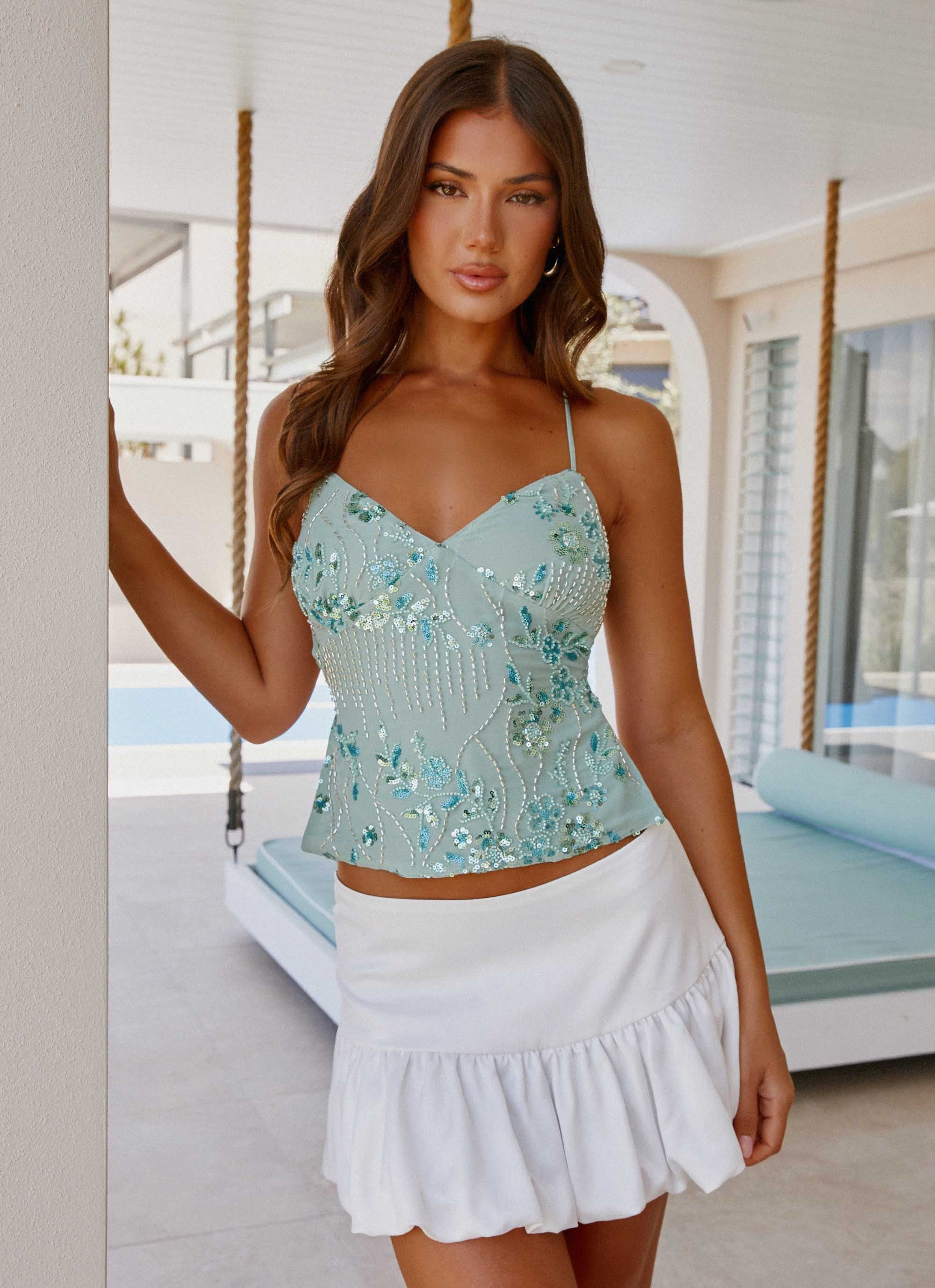 The Clara Sequin Top