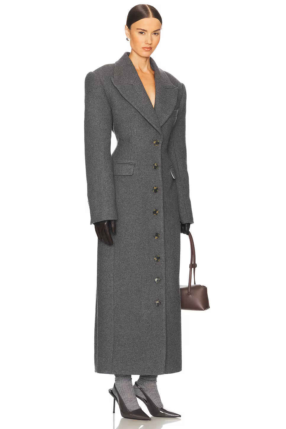 Tailored Wool Blend Topcoat