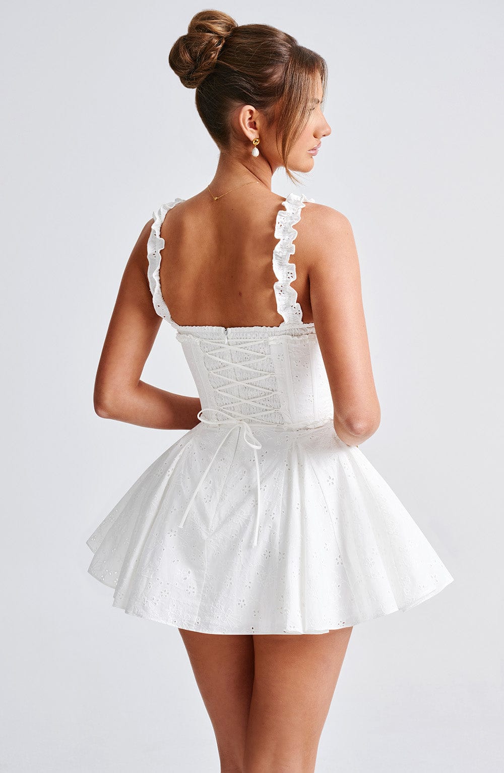 Ruffle Corset Mini Playsuit