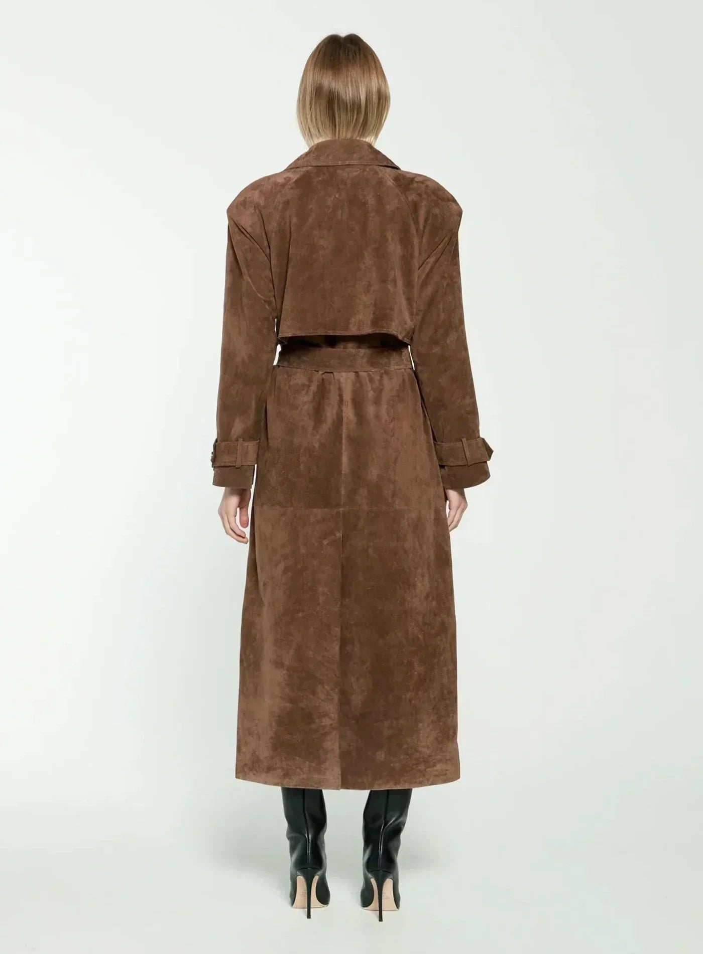 Megan Suede Trenchcoat