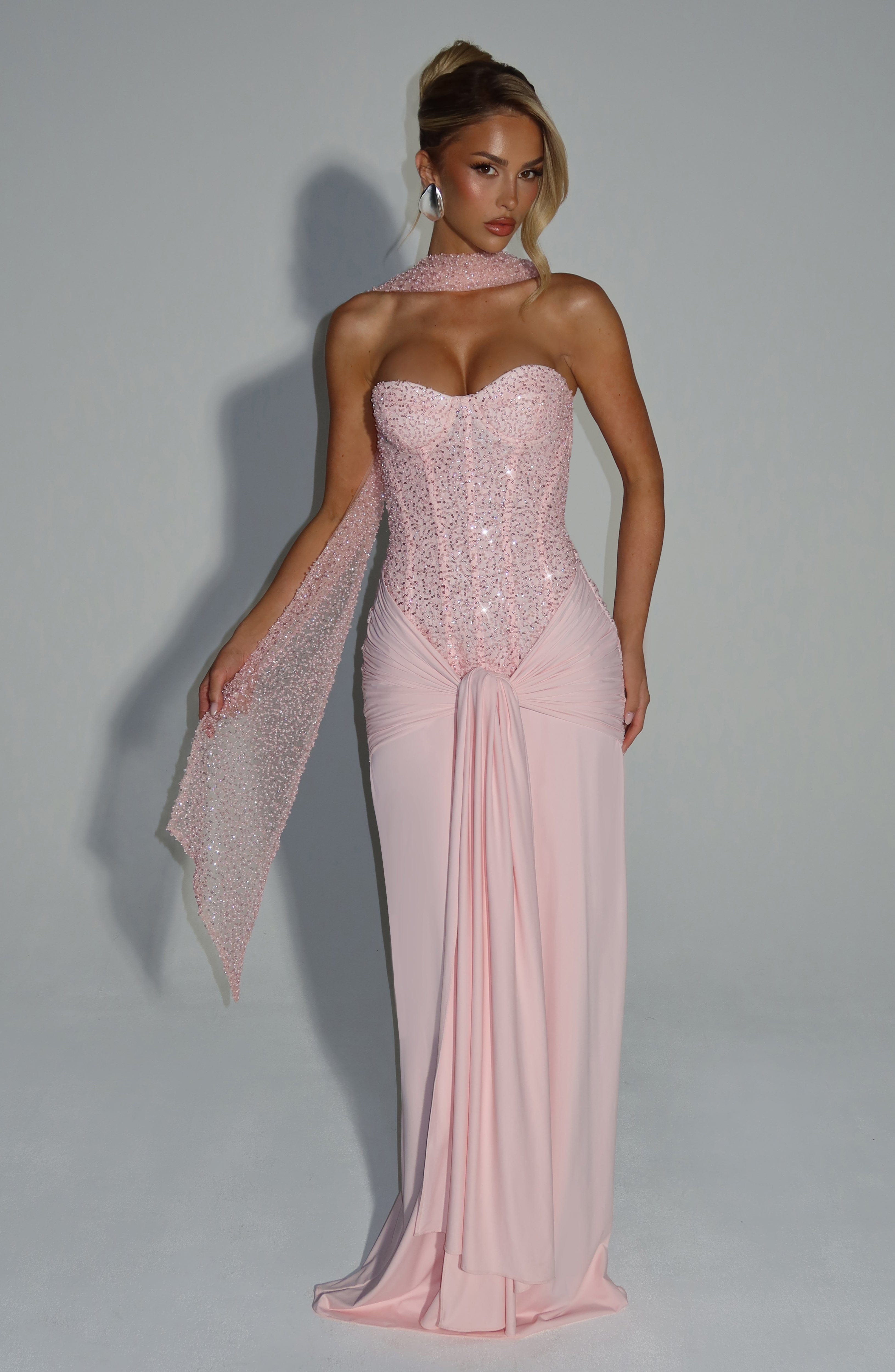 Amara Blush Evening Dress