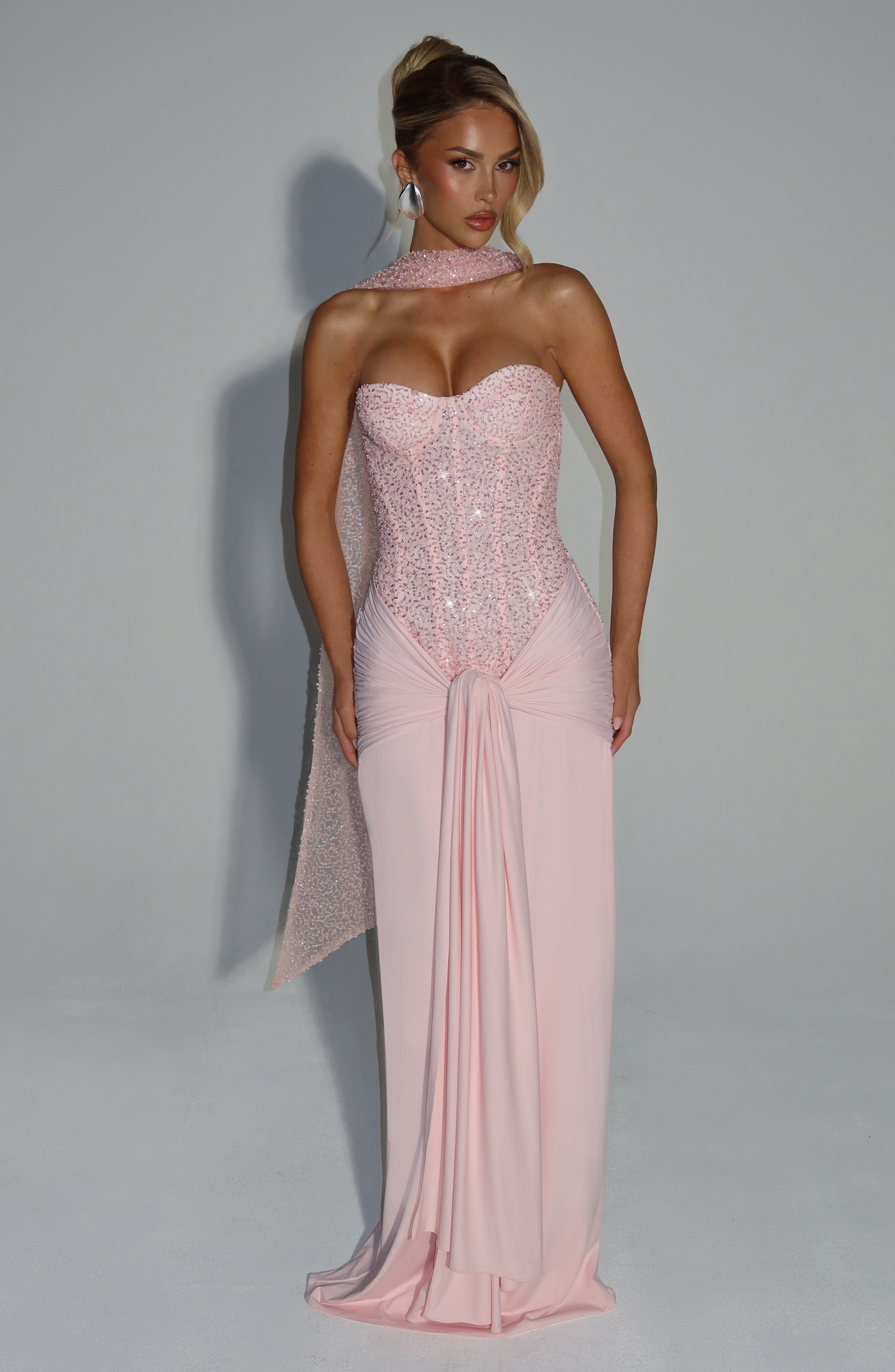 Amara Blush Evening Dress