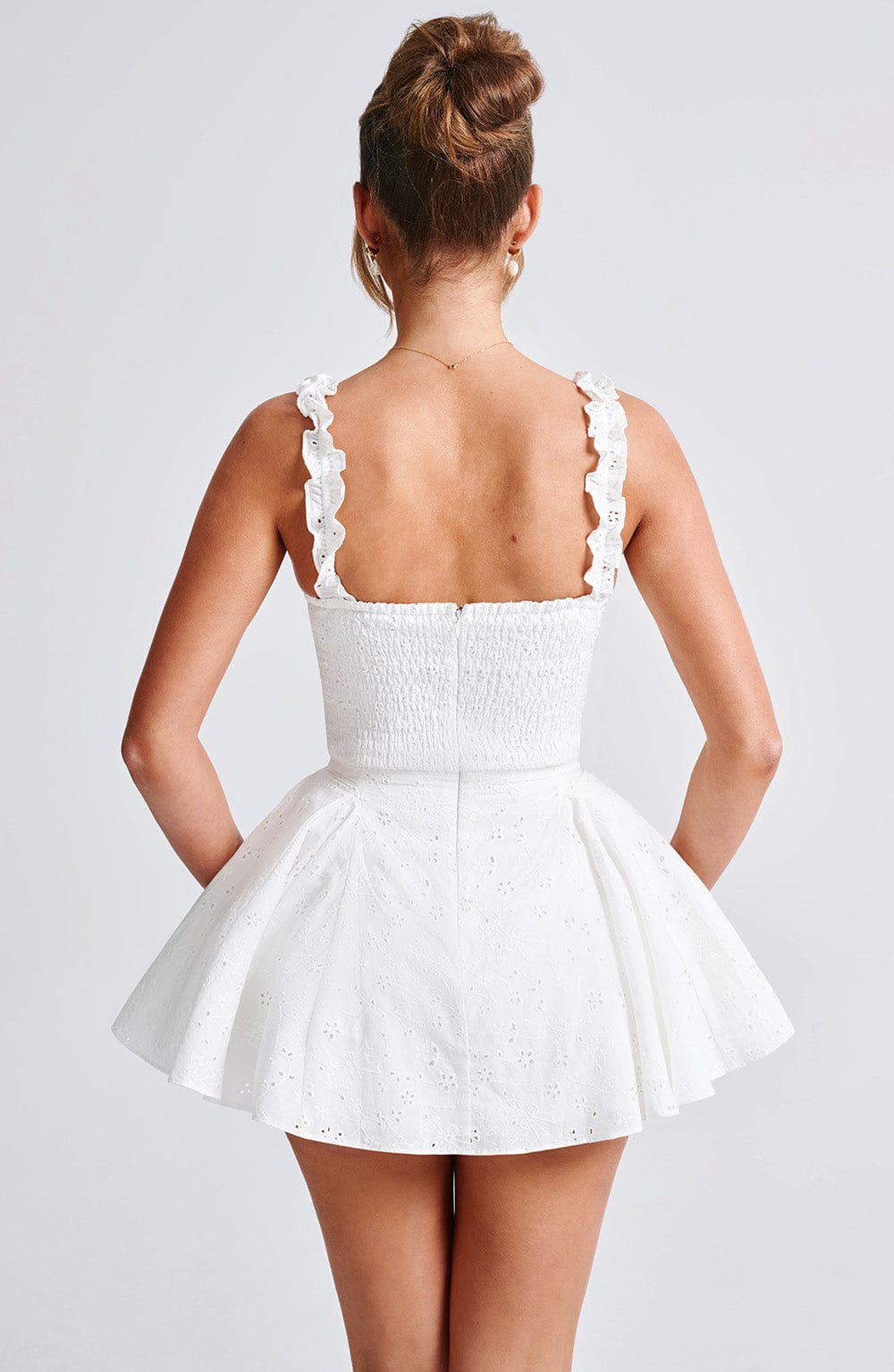 Ruffle Corset Mini Playsuit