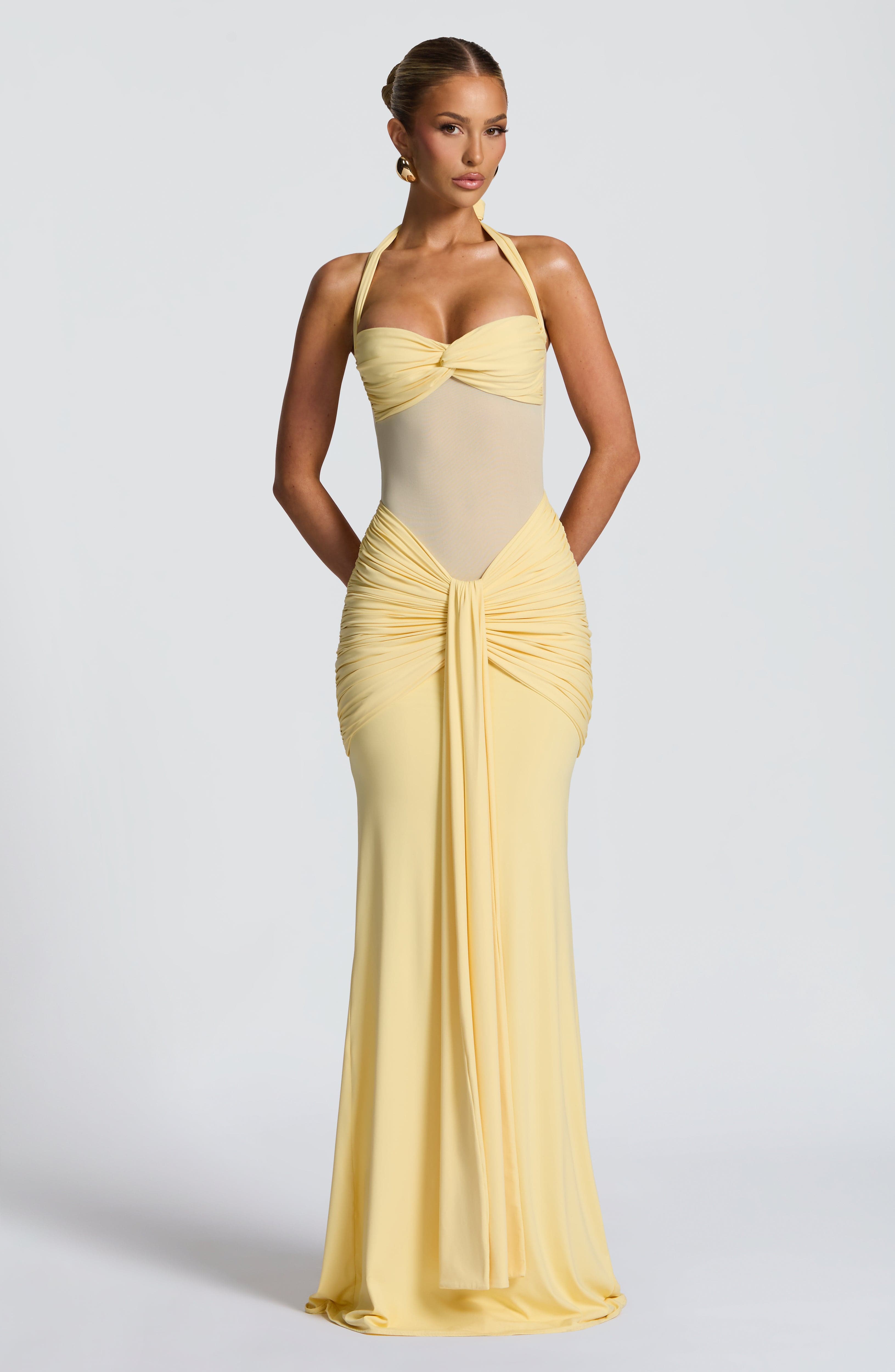 Slinky Cherry Maxi Dress