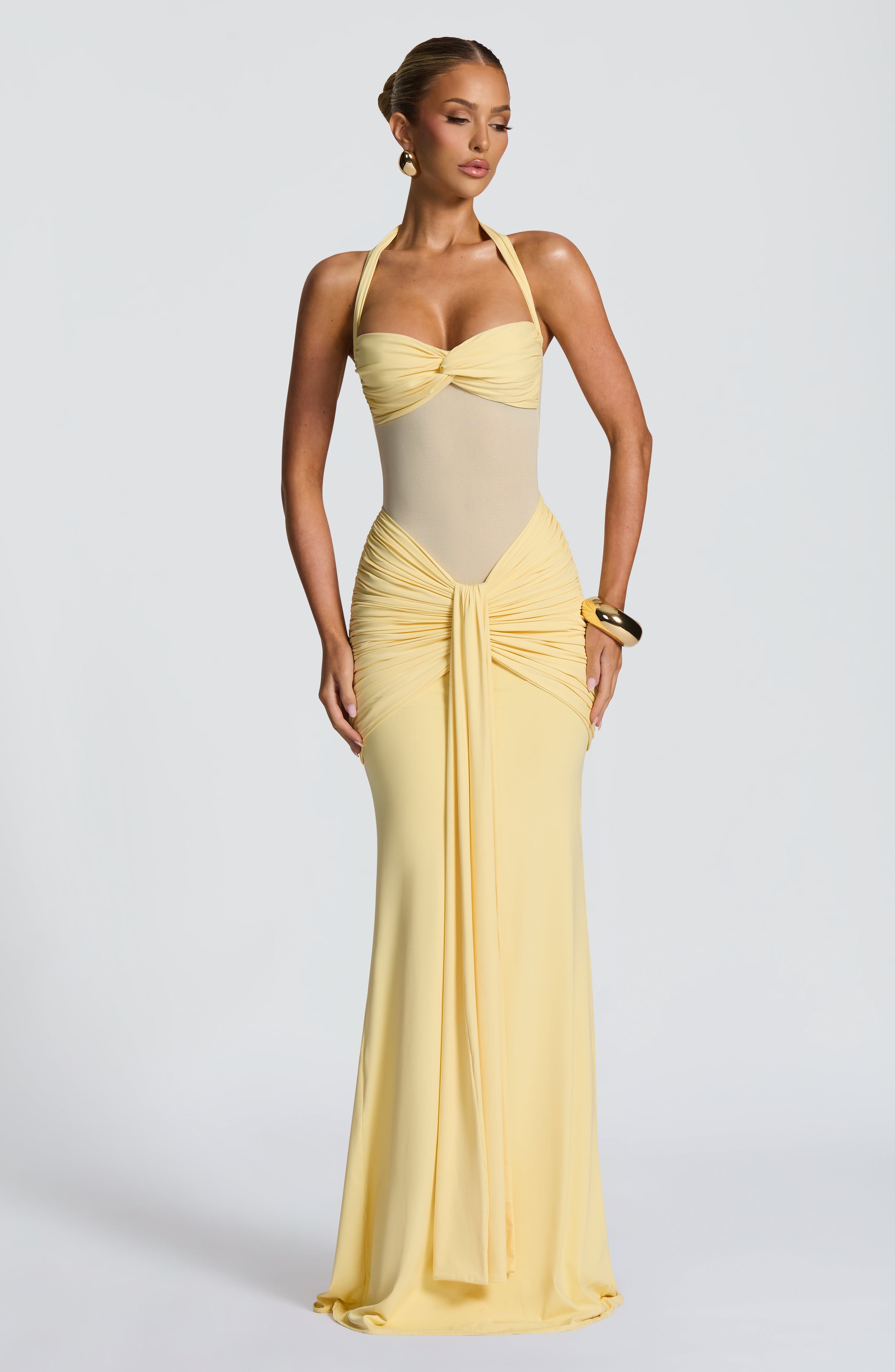 Slinky Cherry Maxi Dress